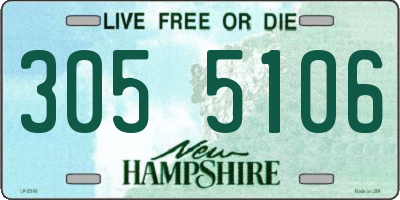 NH license plate 3055106