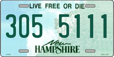 NH license plate 3055111