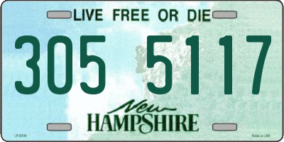 NH license plate 3055117