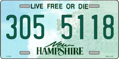 NH license plate 3055118