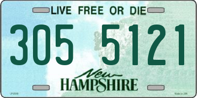 NH license plate 3055121