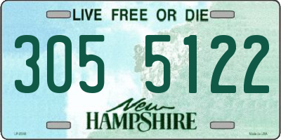 NH license plate 3055122