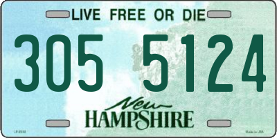 NH license plate 3055124