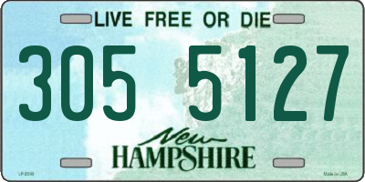 NH license plate 3055127