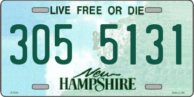 NH license plate 3055131