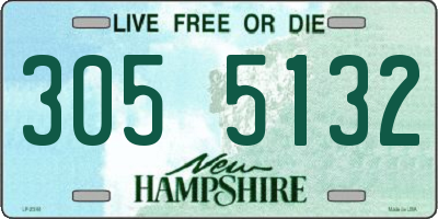 NH license plate 3055132