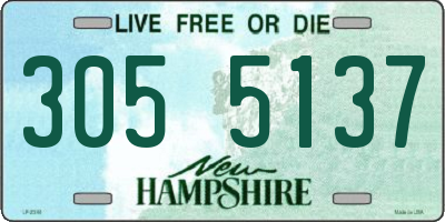 NH license plate 3055137