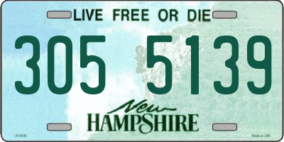 NH license plate 3055139
