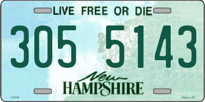 NH license plate 3055143