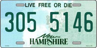 NH license plate 3055146