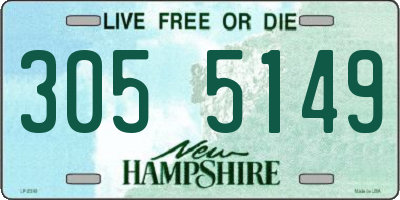 NH license plate 3055149