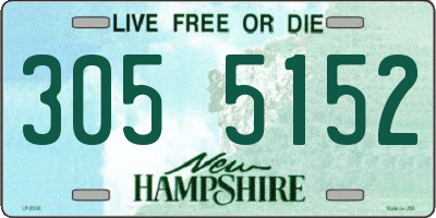 NH license plate 3055152