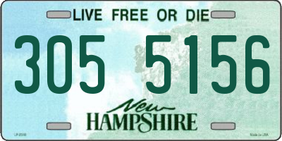 NH license plate 3055156
