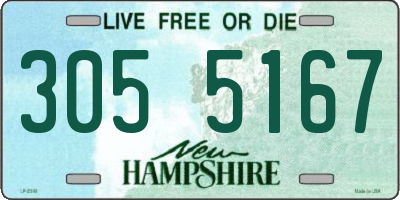 NH license plate 3055167