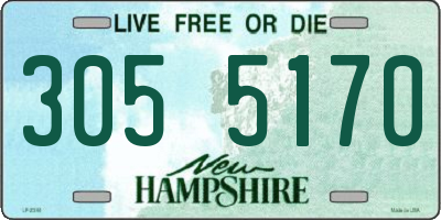 NH license plate 3055170