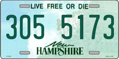 NH license plate 3055173