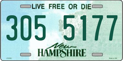 NH license plate 3055177