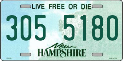 NH license plate 3055180