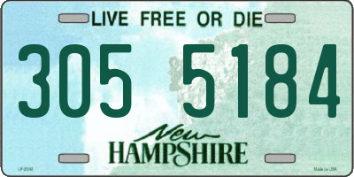 NH license plate 3055184