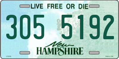 NH license plate 3055192