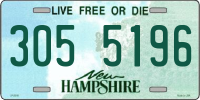 NH license plate 3055196