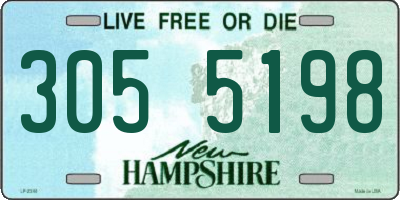 NH license plate 3055198
