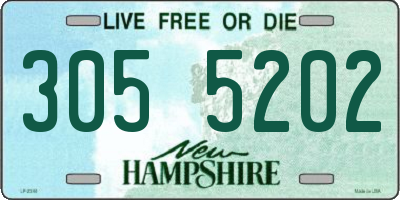 NH license plate 3055202