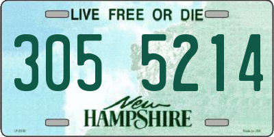 NH license plate 3055214