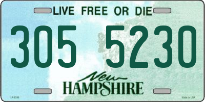 NH license plate 3055230