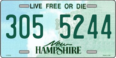 NH license plate 3055244
