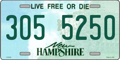 NH license plate 3055250