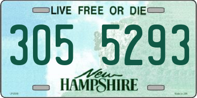 NH license plate 3055293