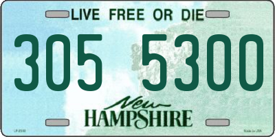 NH license plate 3055300