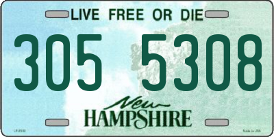 NH license plate 3055308
