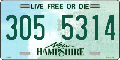 NH license plate 3055314
