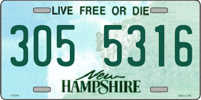 NH license plate 3055316