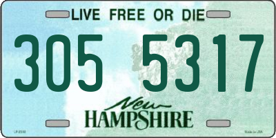 NH license plate 3055317