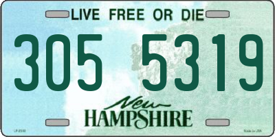 NH license plate 3055319