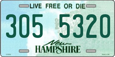 NH license plate 3055320