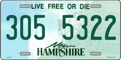 NH license plate 3055322