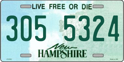 NH license plate 3055324