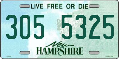NH license plate 3055325