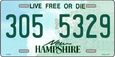 NH license plate 3055329
