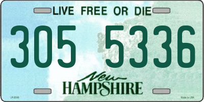 NH license plate 3055336