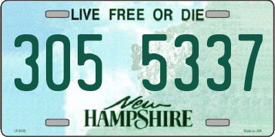 NH license plate 3055337