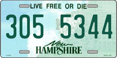 NH license plate 3055344