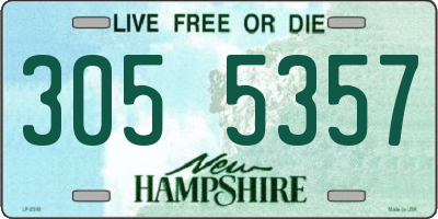 NH license plate 3055357