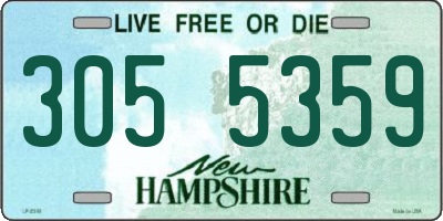 NH license plate 3055359