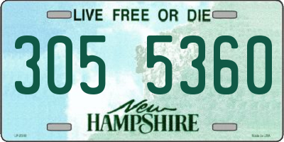 NH license plate 3055360
