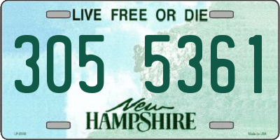 NH license plate 3055361